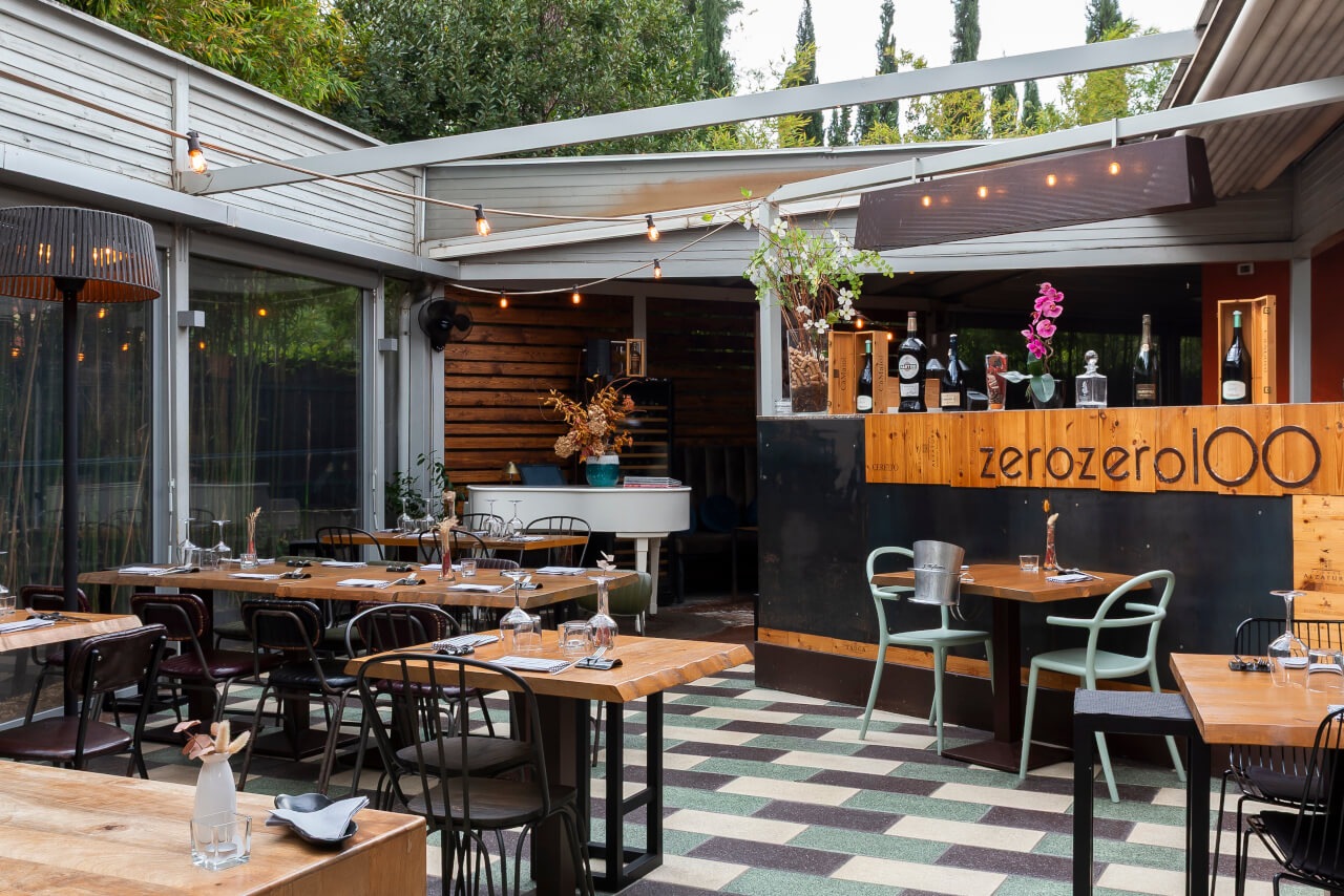 ZeroZero100 San Lorenzo Roma - Veranda del ristorante.